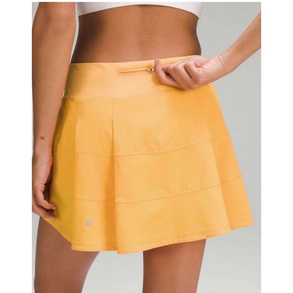 New Lululemon Pace Rival Mid-Rise Skirt *Long Size 6 Mango Dream - LW8AC7T MGDM - Picture 3 of 8
